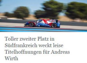 Toller zweiter Platz in Südfrankreich weckt leise Titelhoffnungen für Andreas Wirth
